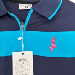 NWT PROTECT YOUR TAIL BAMBOO/SPF 50 QUARTER ZIP. Shirt is very soft & stretchy.